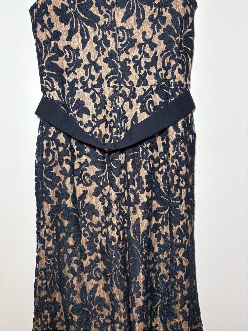 Tadashi Shoji Maxi Dress Women’s 16 Blue Gown Lace Mermaid Evening Victorian - Picture 11 of 15